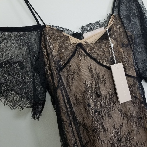 Keepsake Above Water Black Lace Mini Dress - Picture 4 of 6